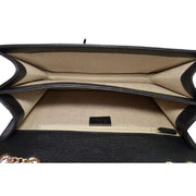 Black Leather Crossbody Bag