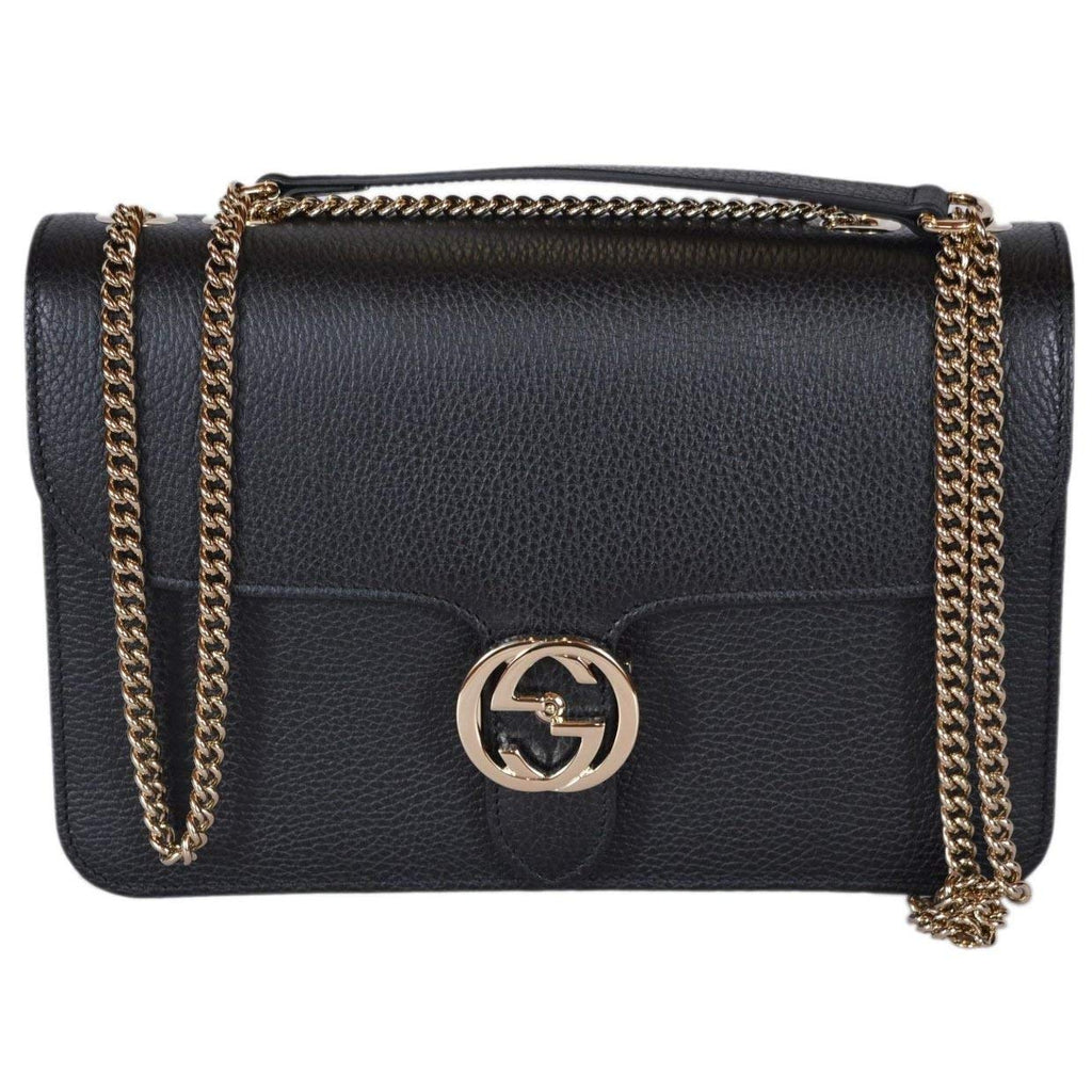 Black Leather Crossbody Bag