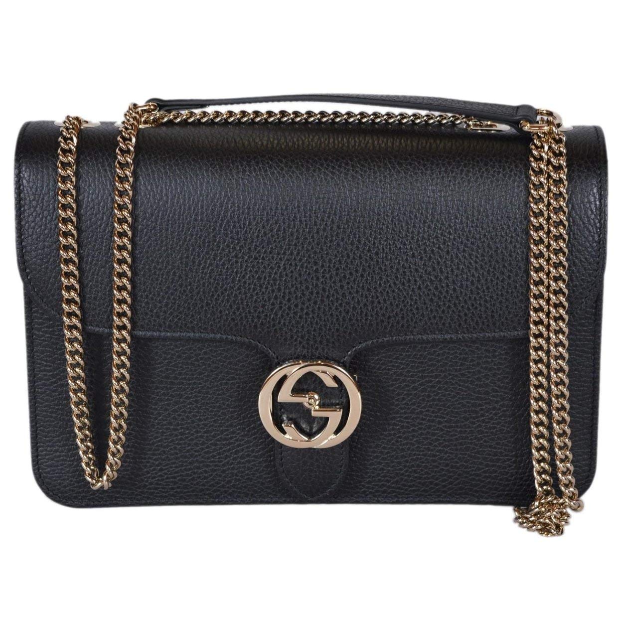 Black Leather Crossbody Bag