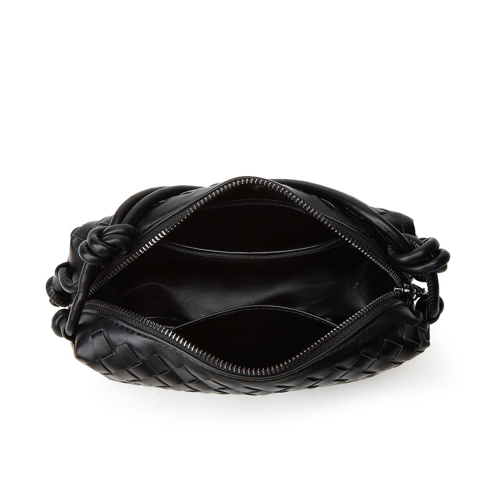 Woven Leather Crossbody Bag
