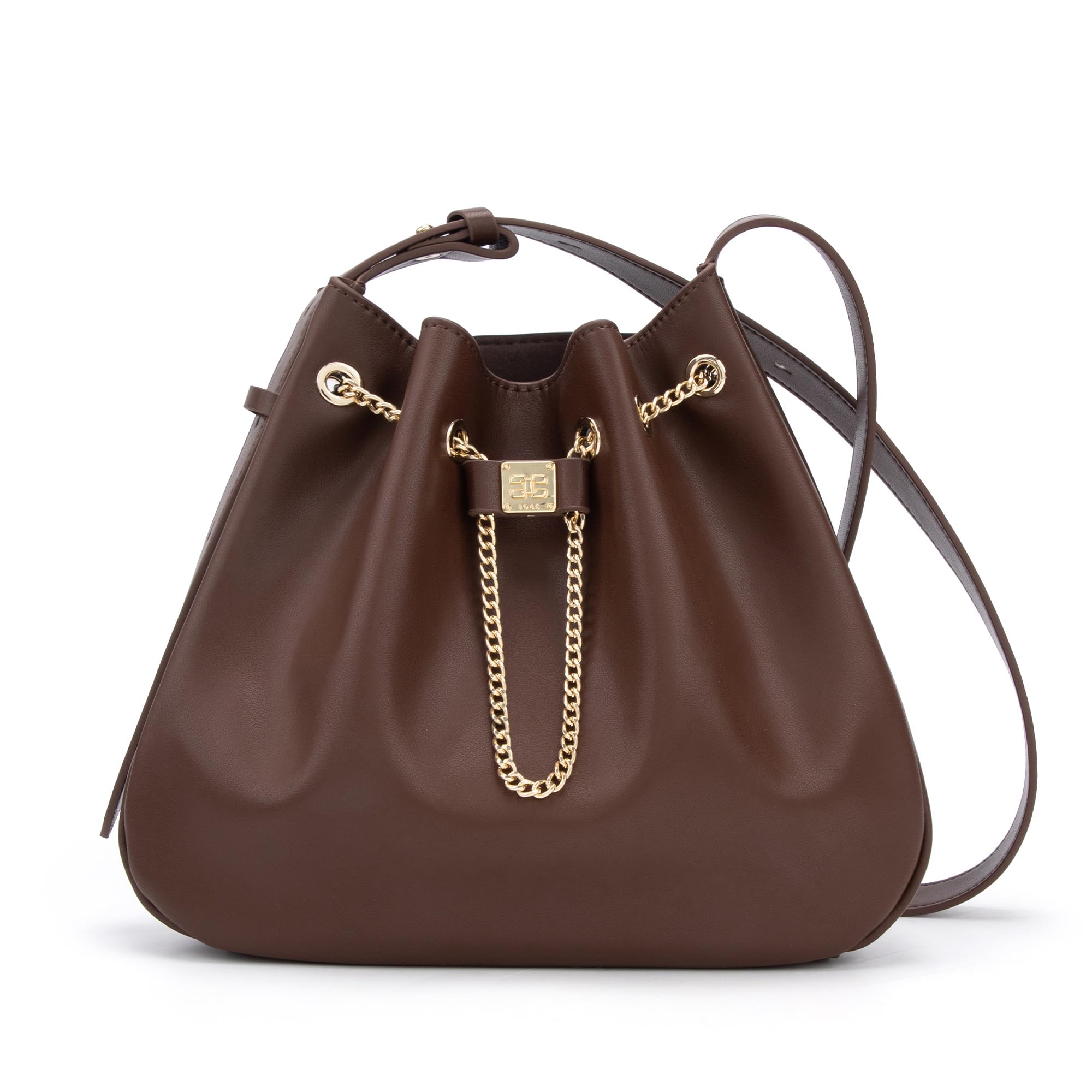 Leather Chain Bucket Bag