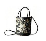 Brocade Satin Bucket Bag