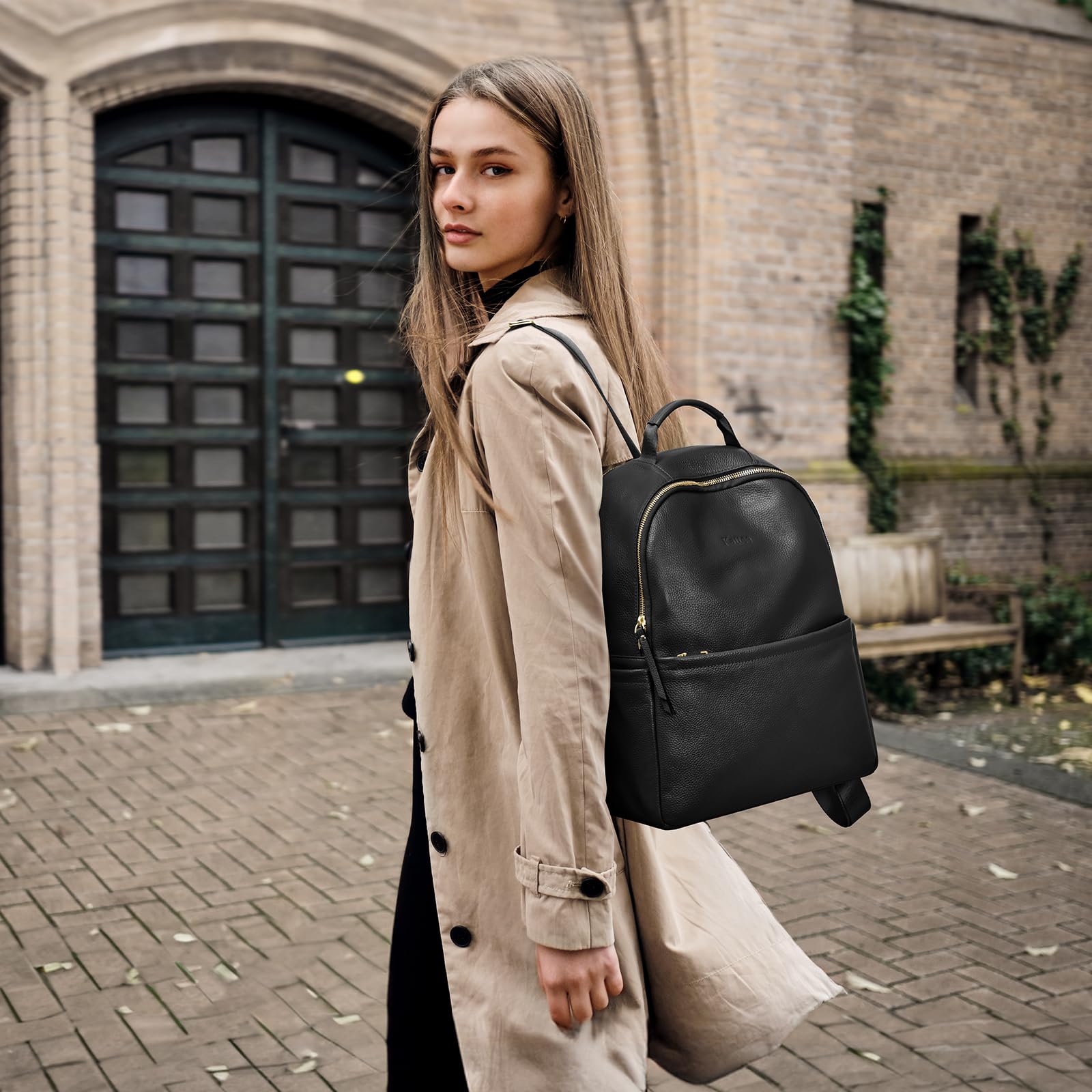 Leather Backpack Purse