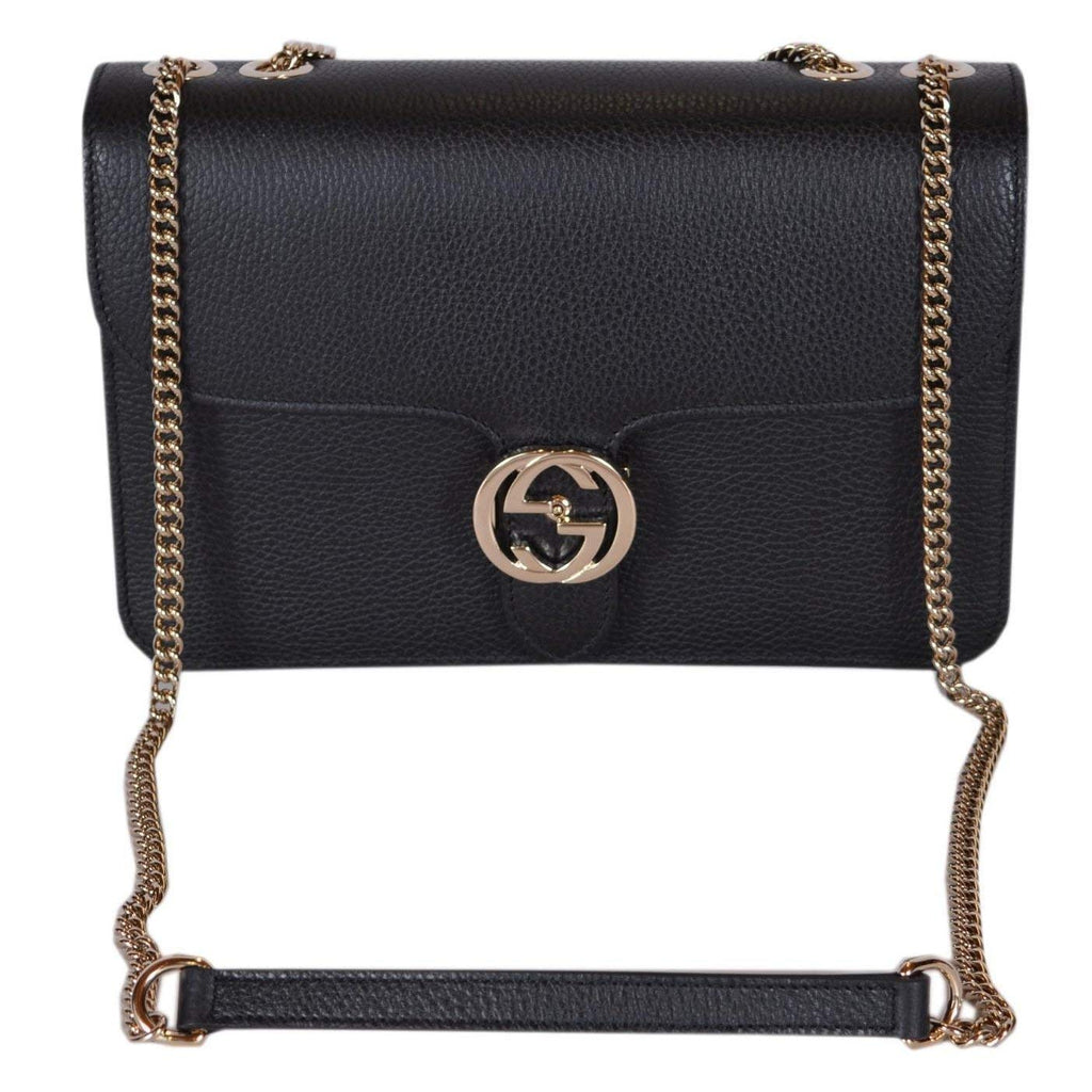 Black Leather Crossbody Bag