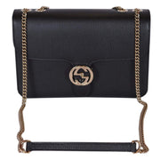 Black Leather Crossbody Bag