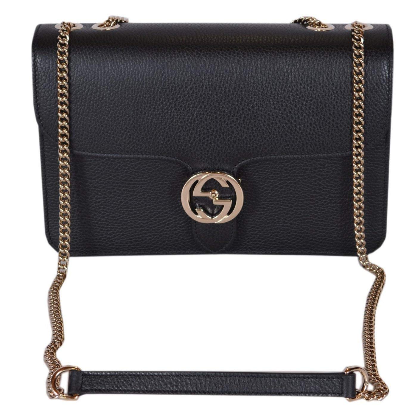 Black Leather Crossbody Bag