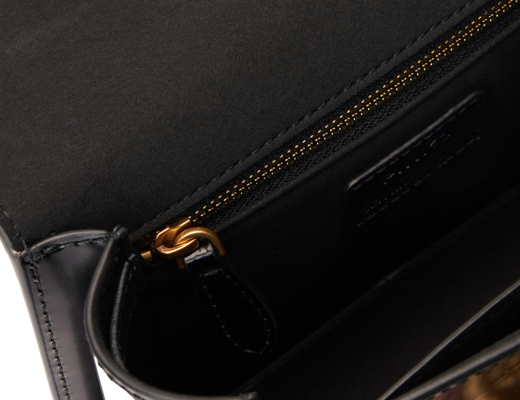 Mini Leather Top Handle Bag