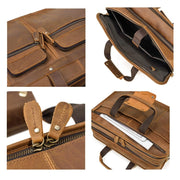 Vintage Leather Laptop Messenger Bag