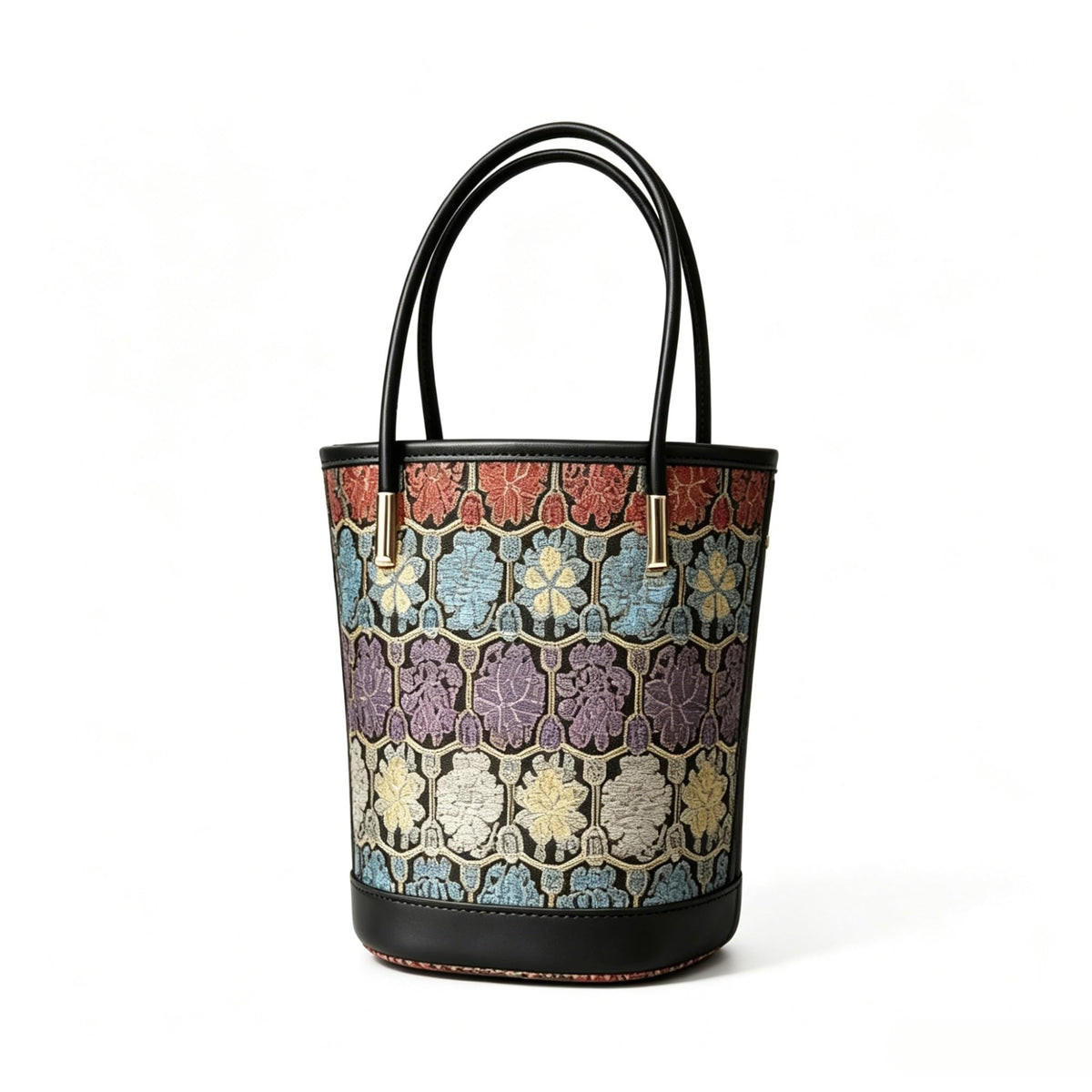 Jacquard Mini Bucket Bag