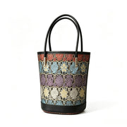 Jacquard Mini Bucket Bag