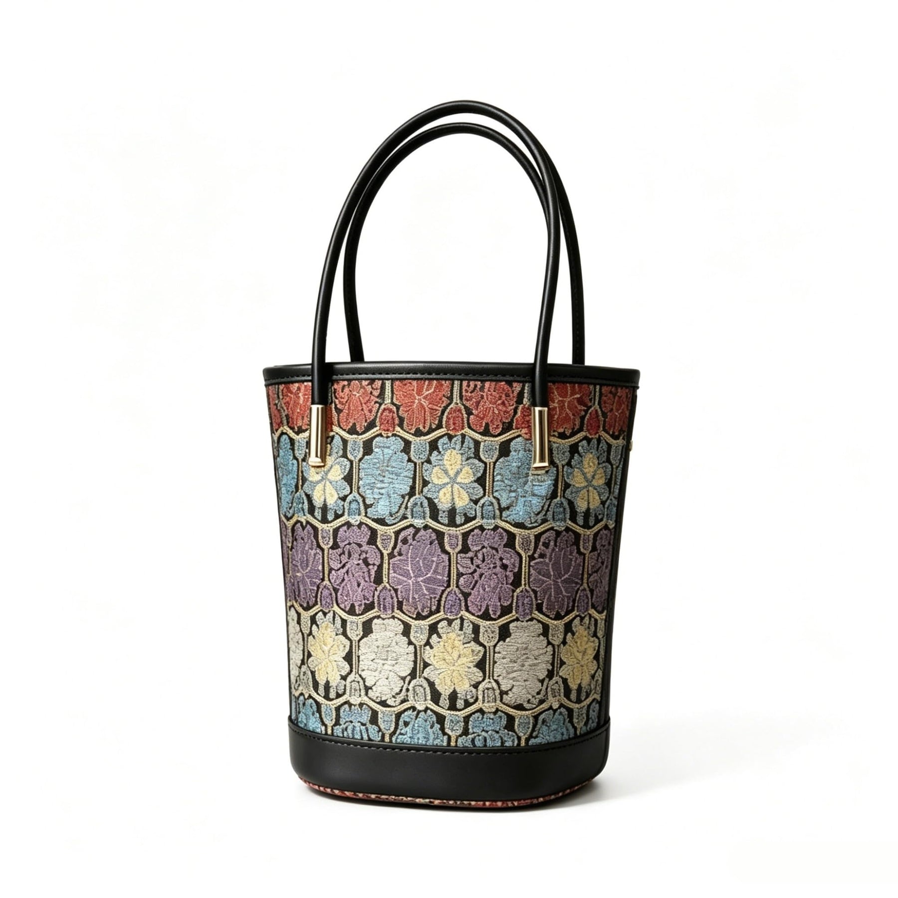 Jacquard Mini Bucket Bag