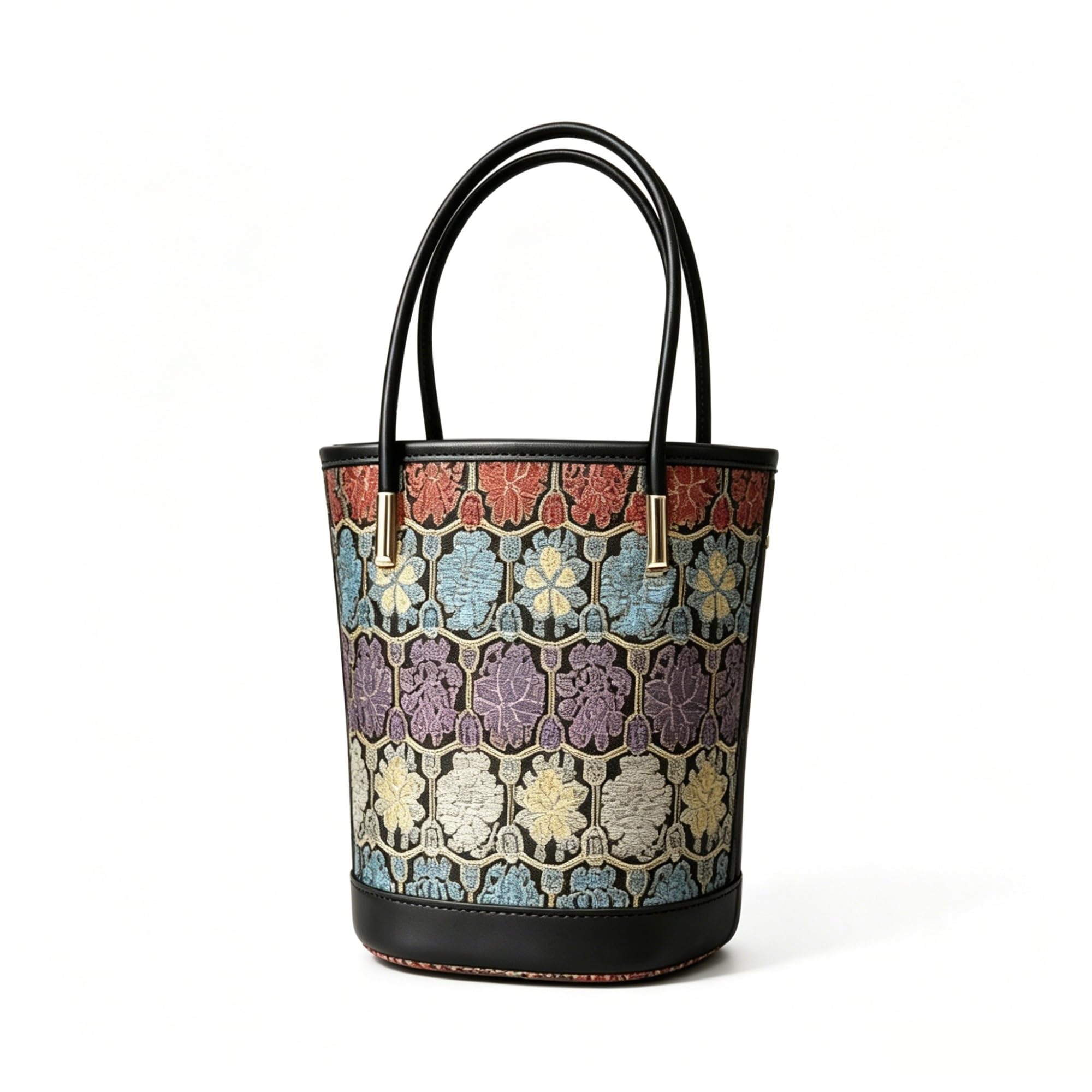 Jacquard Mini Bucket Bag