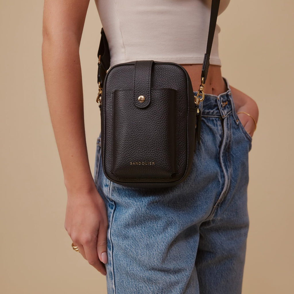Pebbled Leather Crossbody Bag