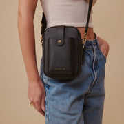 Pebbled Leather Crossbody Bag