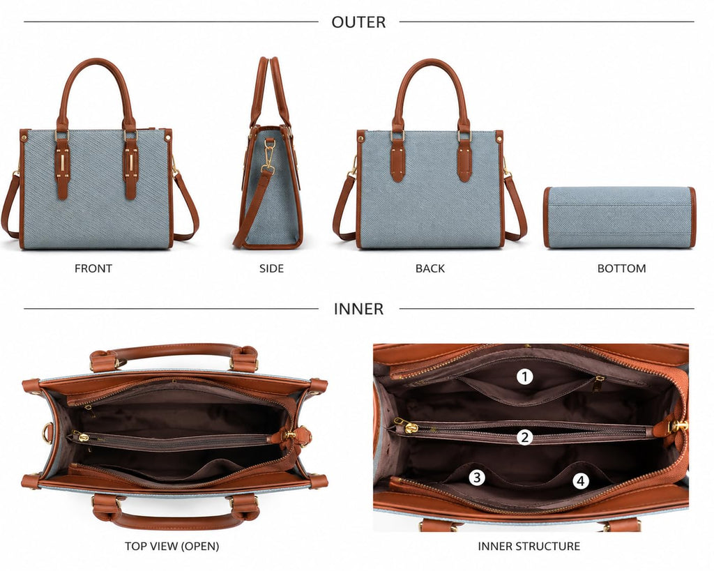 Large Capacity Tote Satchel Bag