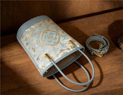 Crane Jacquard Mini Bucket Bag
