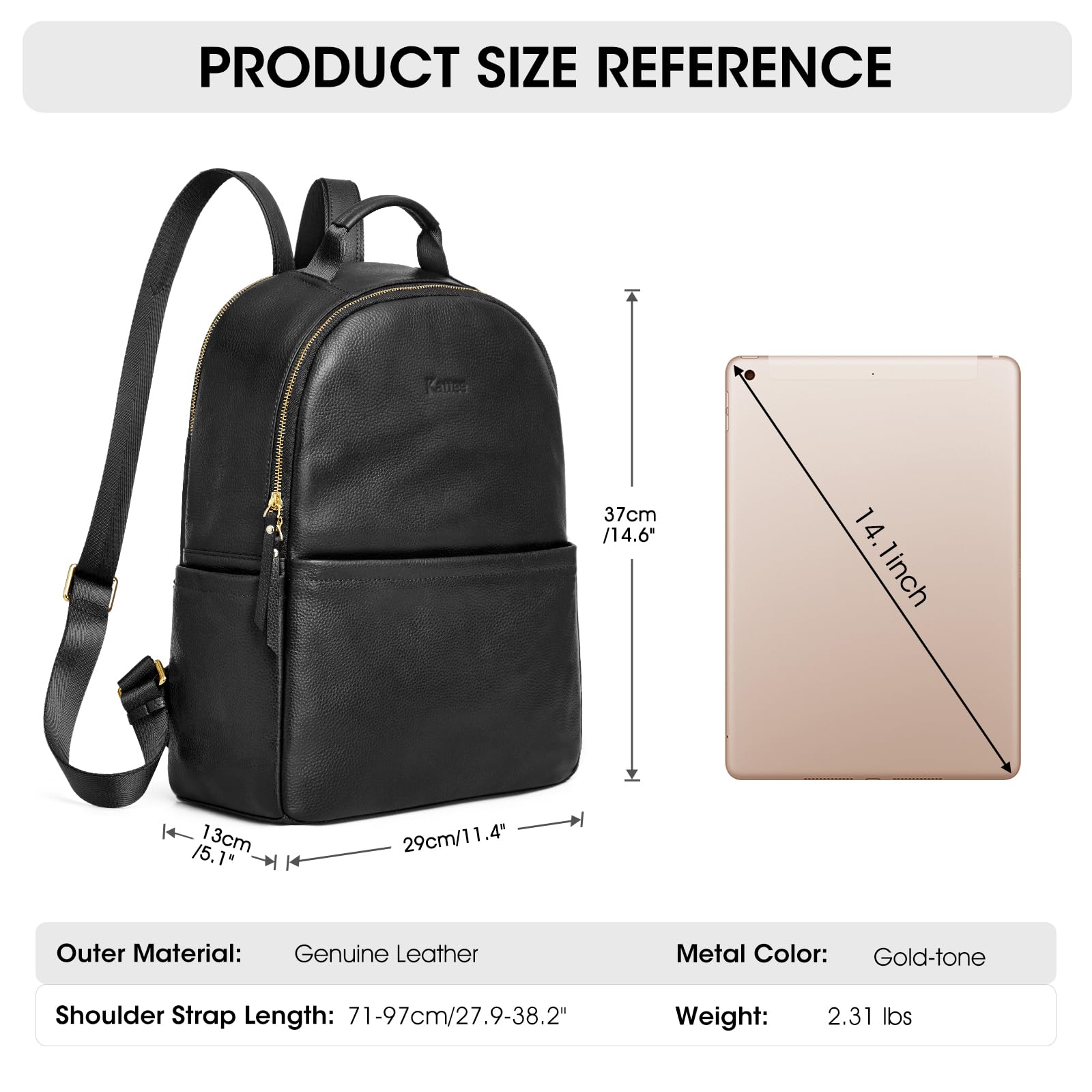 Leather Backpack Purse