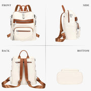 Leather Laptop Backpack Purse