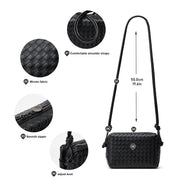 Woven Leather Crossbody Bag