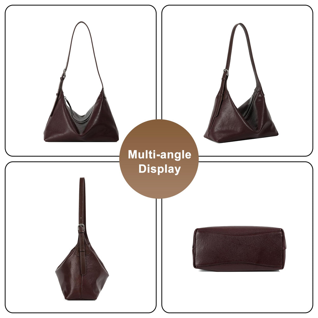 Leather Hobo Satchel Bag