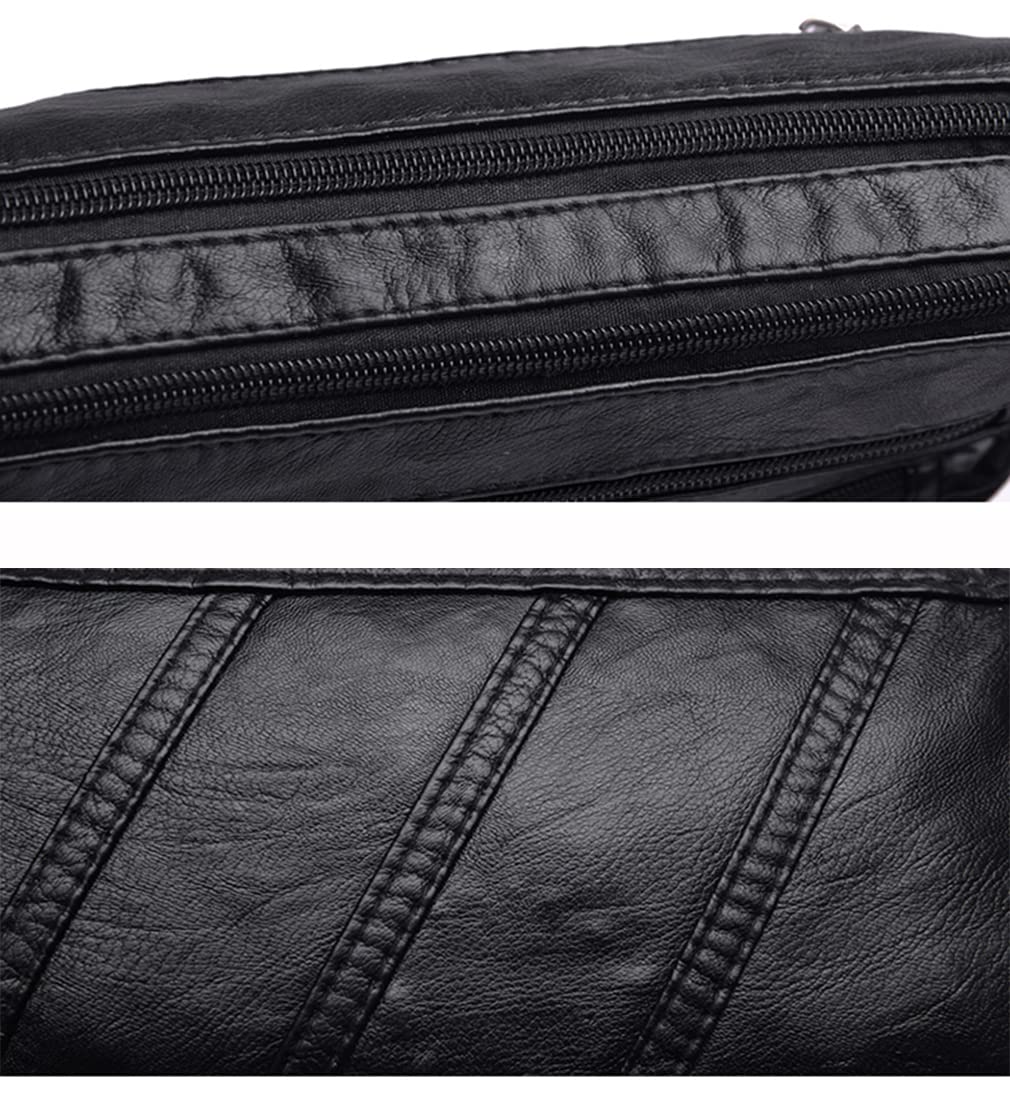 Waterproof Leather Crossbody Bag