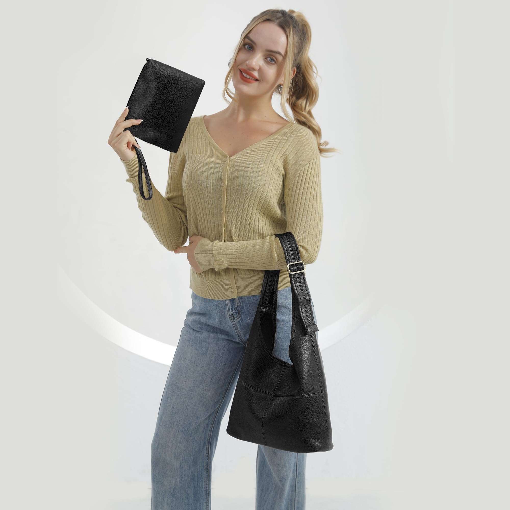 Soft Hobo Shoulder Bag