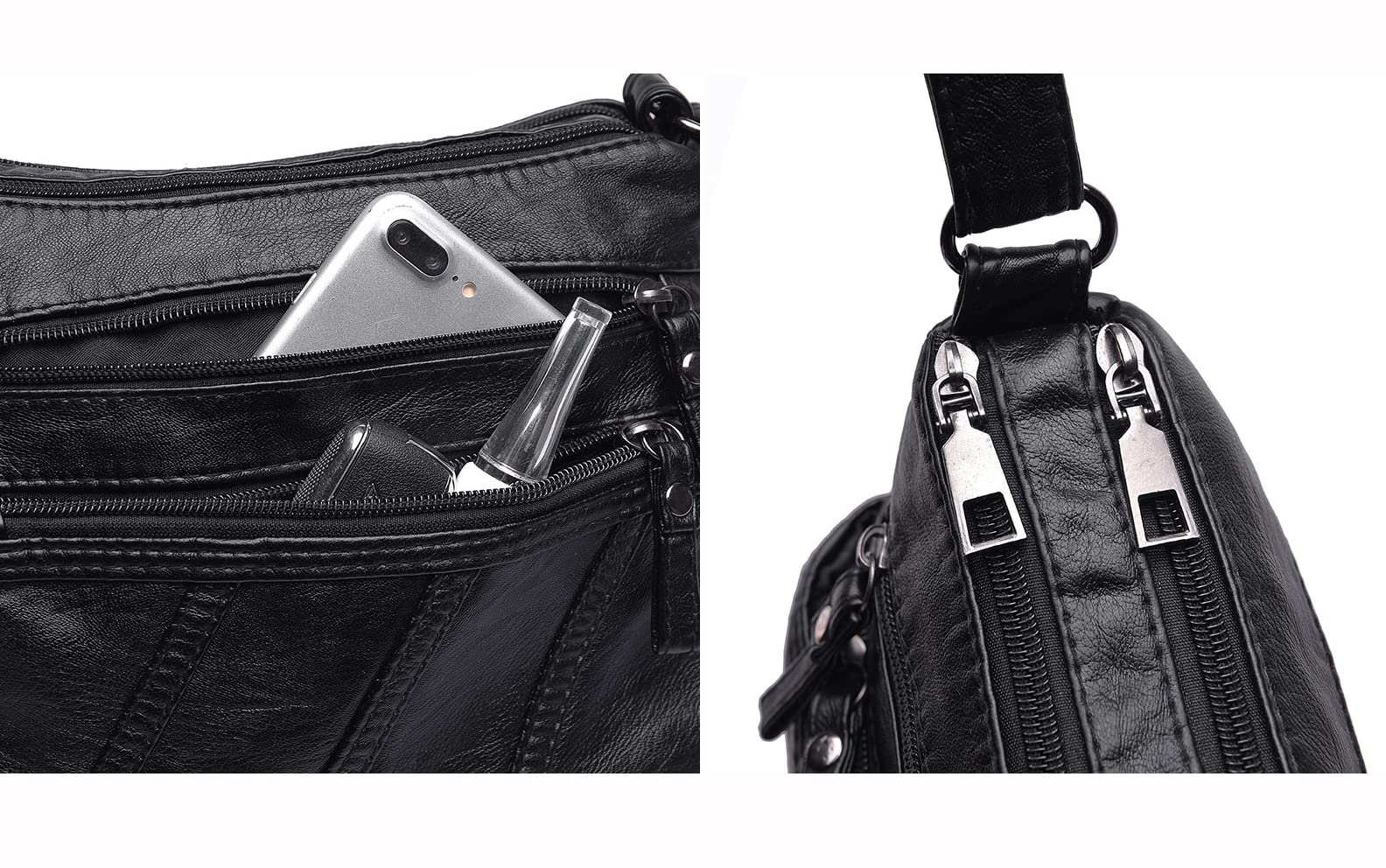Waterproof Leather Crossbody Bag
