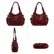 Washed Leather Hobo Bag