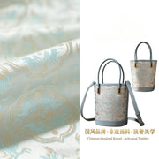 Crane Jacquard Mini Bucket Bag