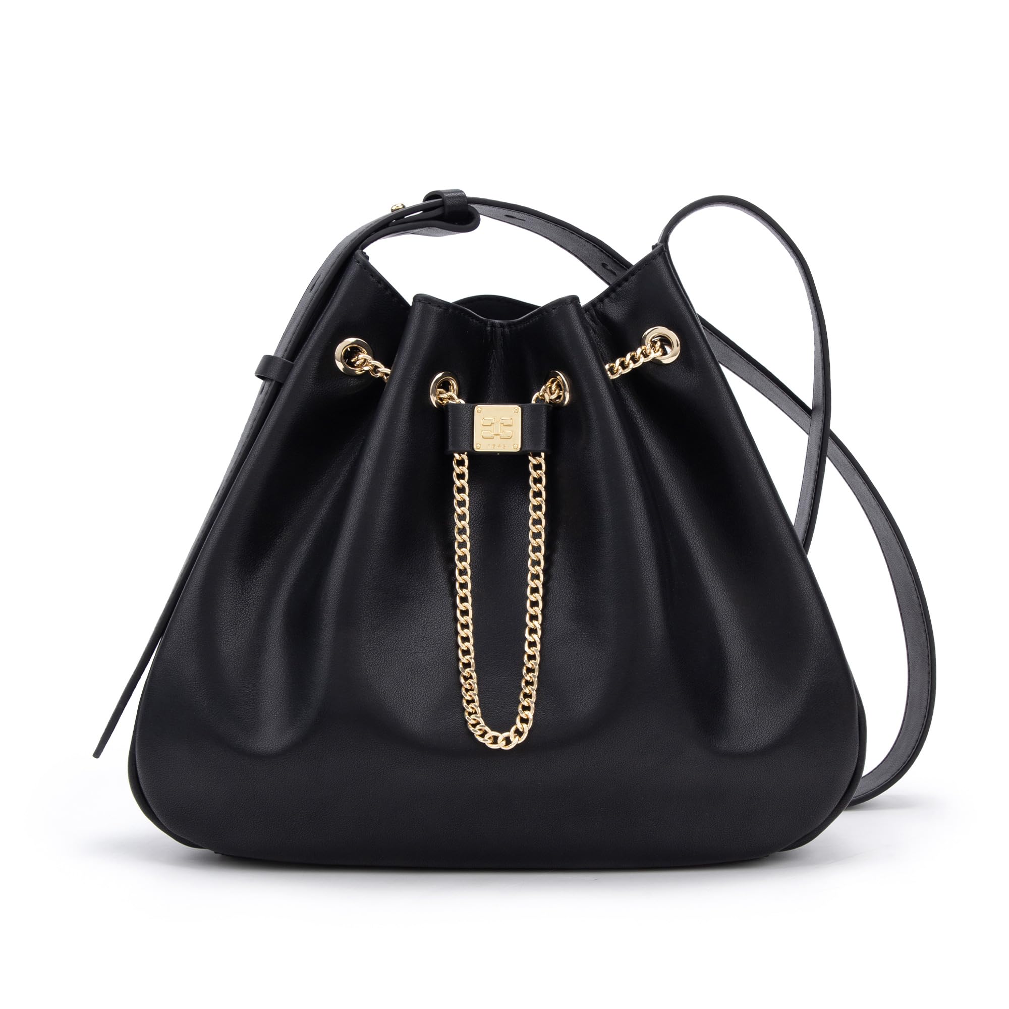 Leather Chain Bucket Bag