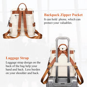 Leather Backpack Purse