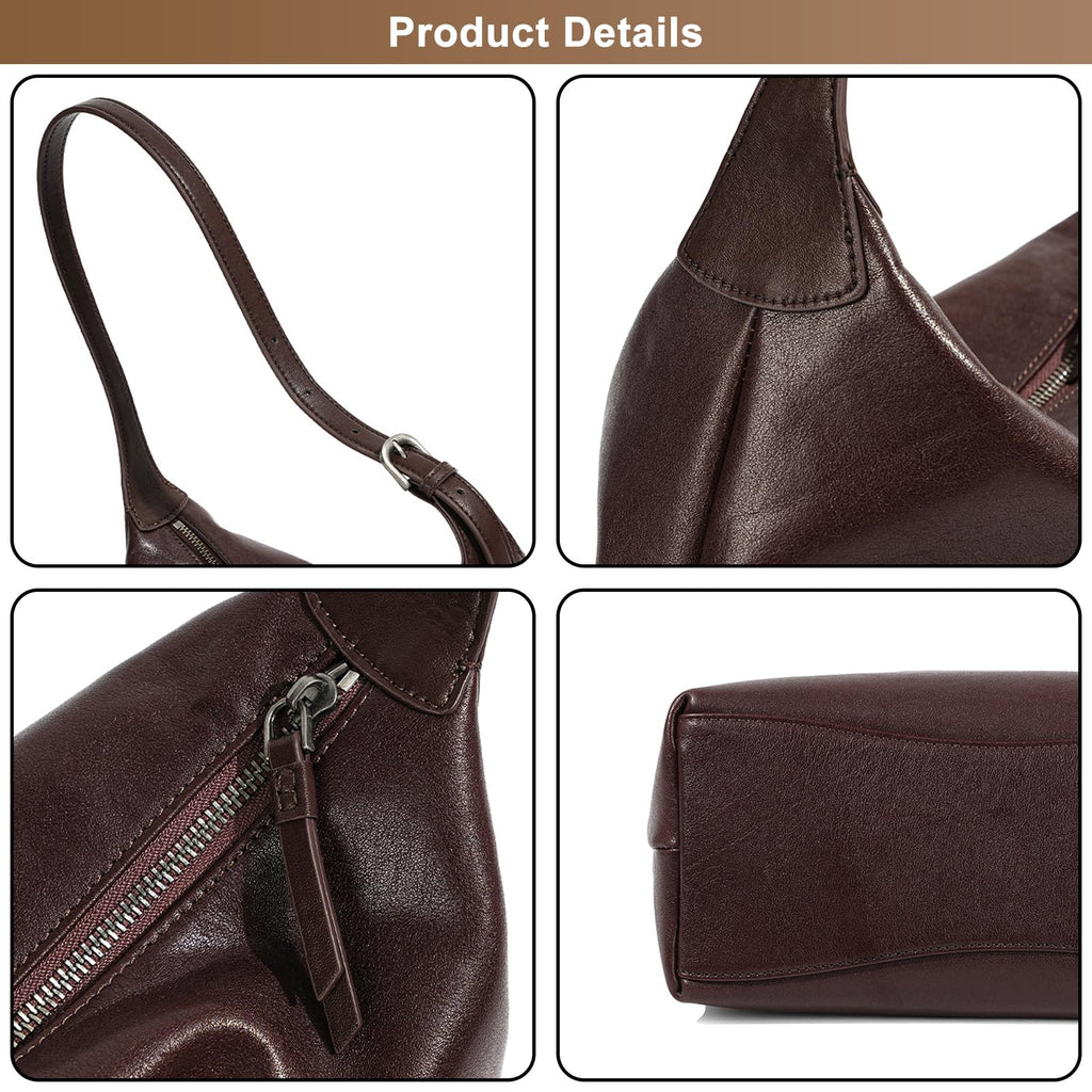 Leather Hobo Satchel Bag