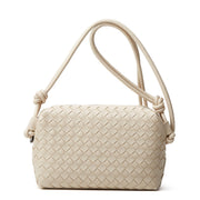 Woven Leather Crossbody Bag