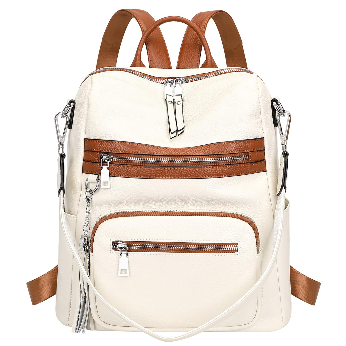 Leather Laptop Backpack Purse