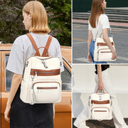 Leather Laptop Backpack Purse