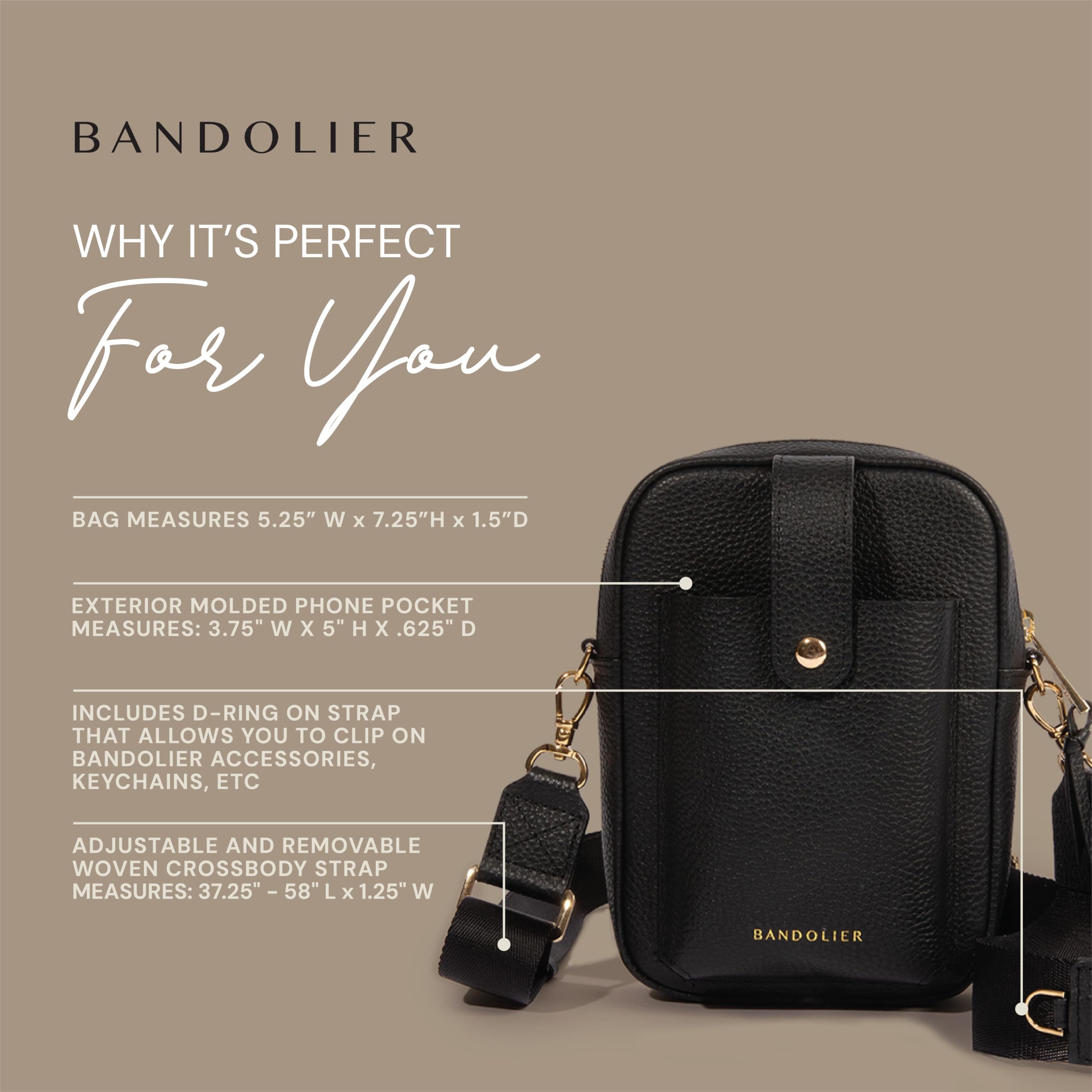 Pebbled Leather Crossbody Bag