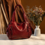 Washed Leather Hobo Bag