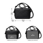 Woven Leather Crossbody Bag