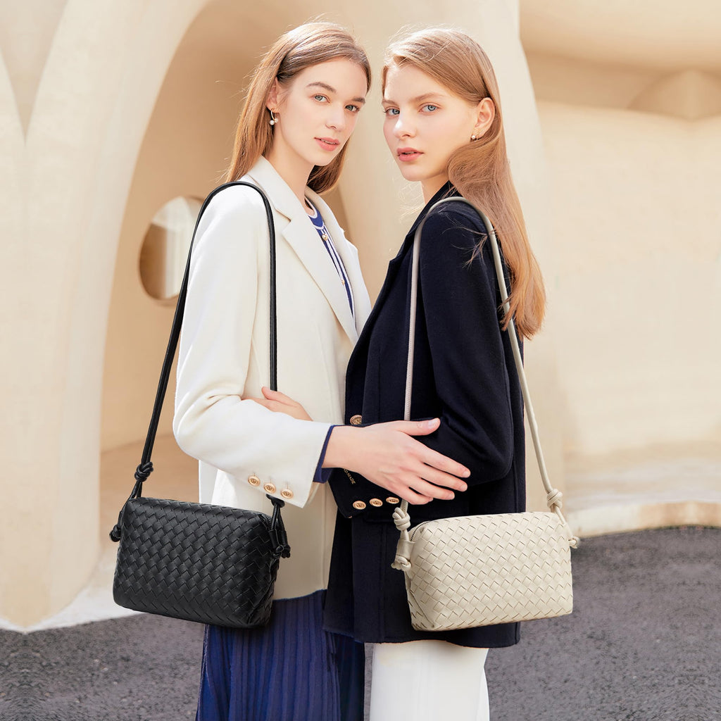 Woven Leather Crossbody Bag