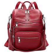 Leather Laptop Backpack Purse
