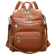 Leather Laptop Backpack Purse
